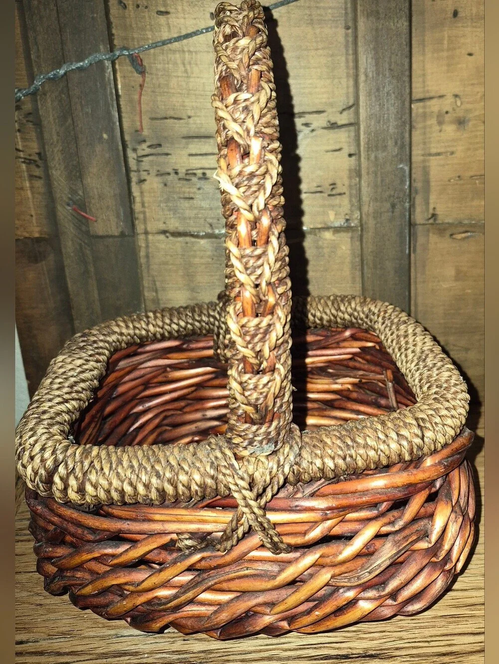 Vintage Wicker Storage Lot Of 3